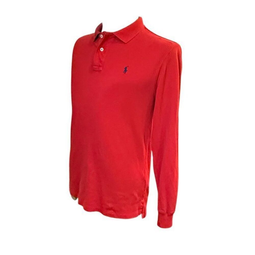 Polo Ralph Lauren Classic Fit Boys Long Sleeve Polo Ref Blue Pony Sz. XL - Picture 9 of 15